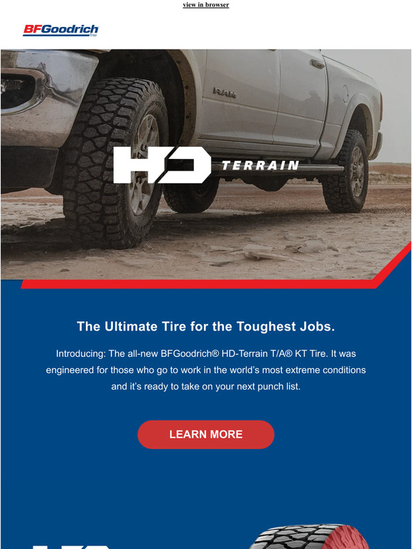 No job is off limits for our newest, heavy-duty tire.