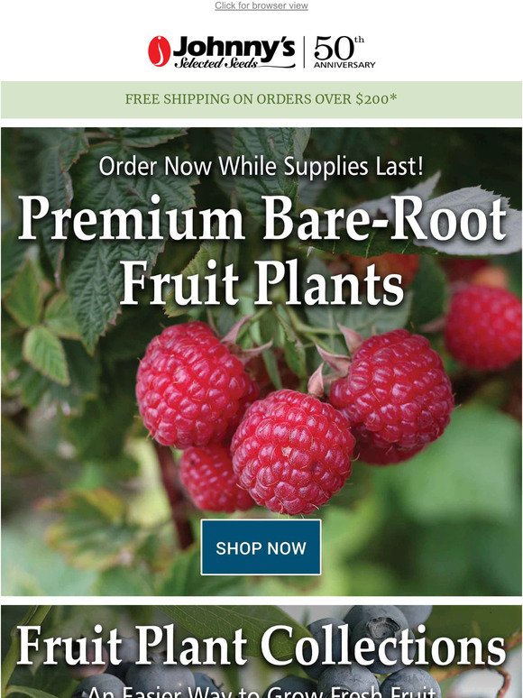 Last Call to Order Fruit Plants!