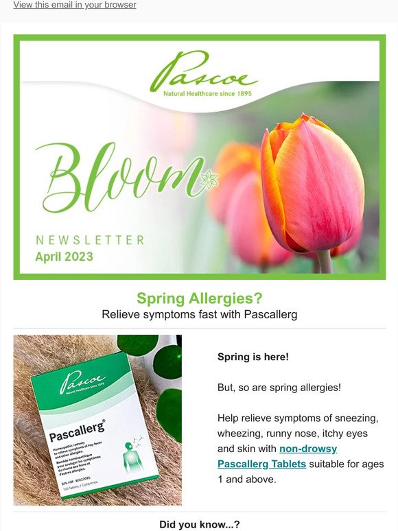 Spring Allergies? Relieve symptoms fast with Pascallerg