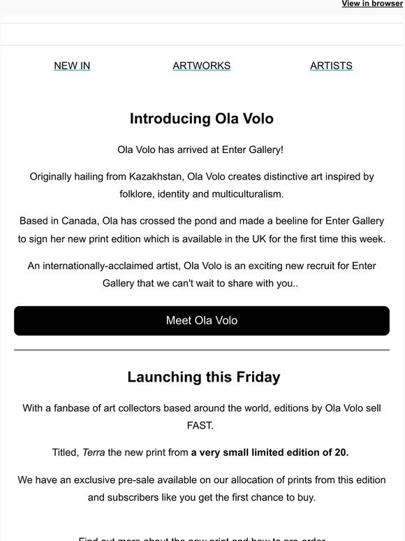 Introducing Ola Volo