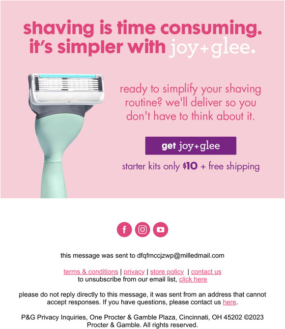 we get it. we put off shaving as long as possible, too.