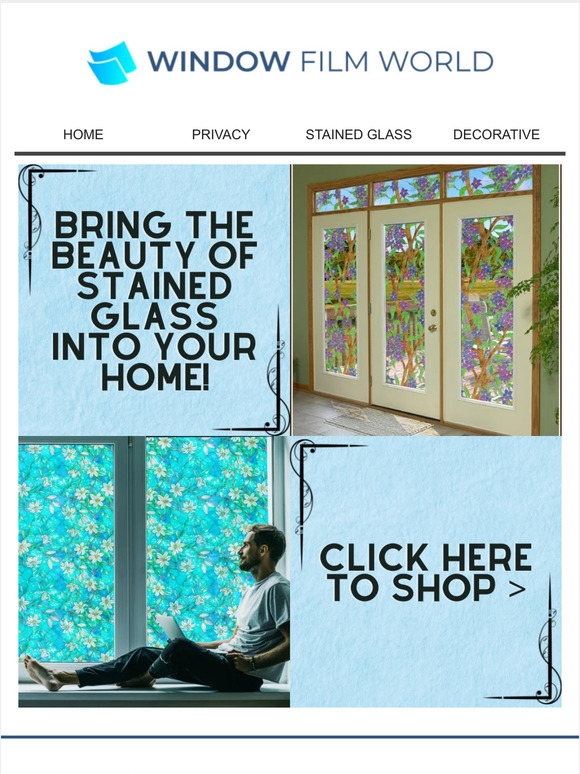 Window Film World Stained Glass Windows Milled
