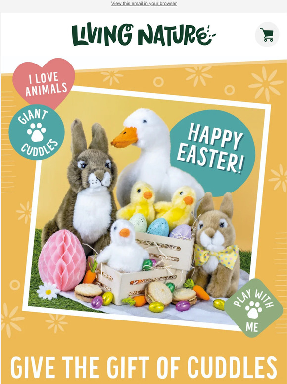 Happy Easter! Celebrate with Living Nature Soft Toys 🐰