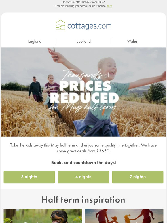 Prices REDUCED 🌼 for May half term