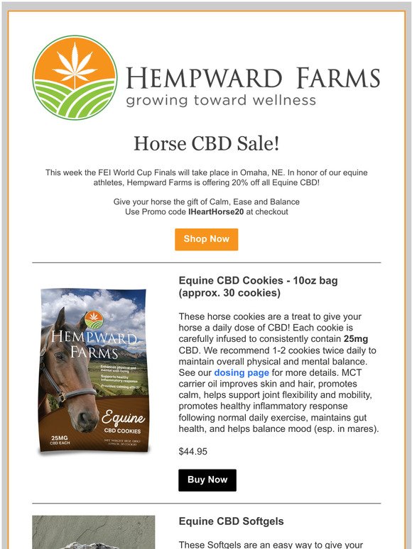 Horse CBD Sale