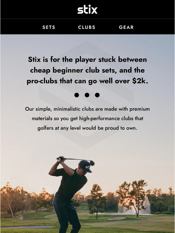 Love golf, but aren't a "golfer"? Like you, Stix is a bit different.
