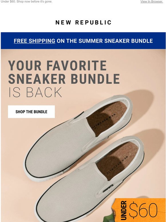 Free Shipping | Summer Sneaker Bundle is Back