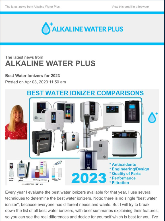 8 Best Selling Alkaline Water Machines for 2023 - The Jerusalem Post