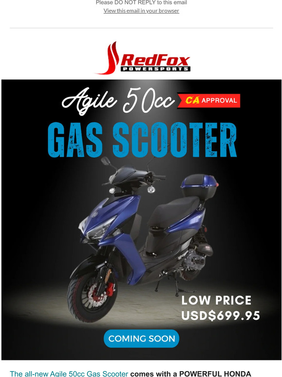 2023 New Arrival - Agile 50cc Scooter