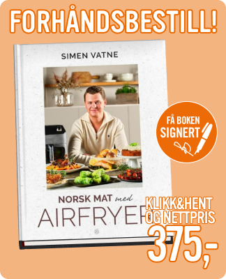 Forhåndsbestill Norsk mat med airfryer til 375kr