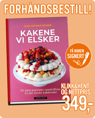 Forhåndsbestill Kakene vi elsker til 349kr
