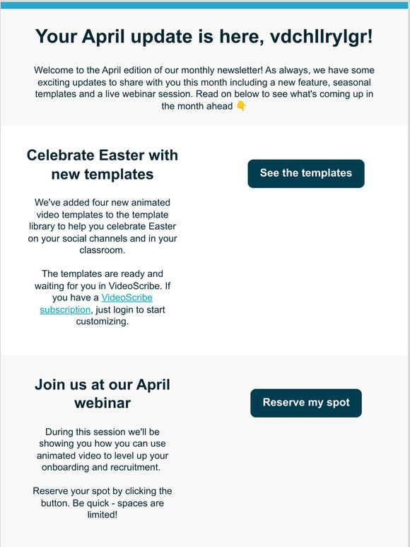 Your April updates are here, —!