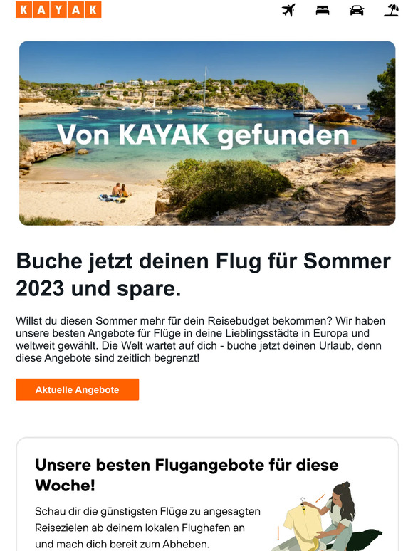 Buche jetzt deinen Sommerurlaub zu den besten Preisen