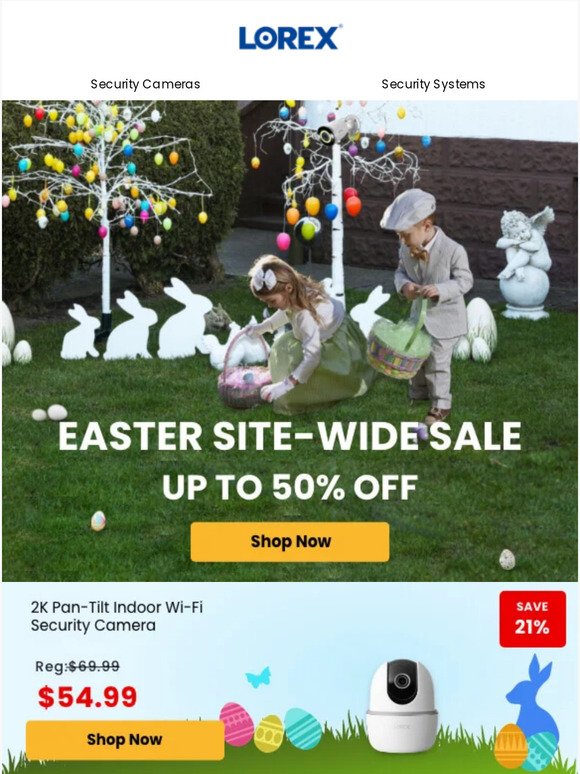 Ends Soon! Easter Site-Wide Sale - Up To 50% Off