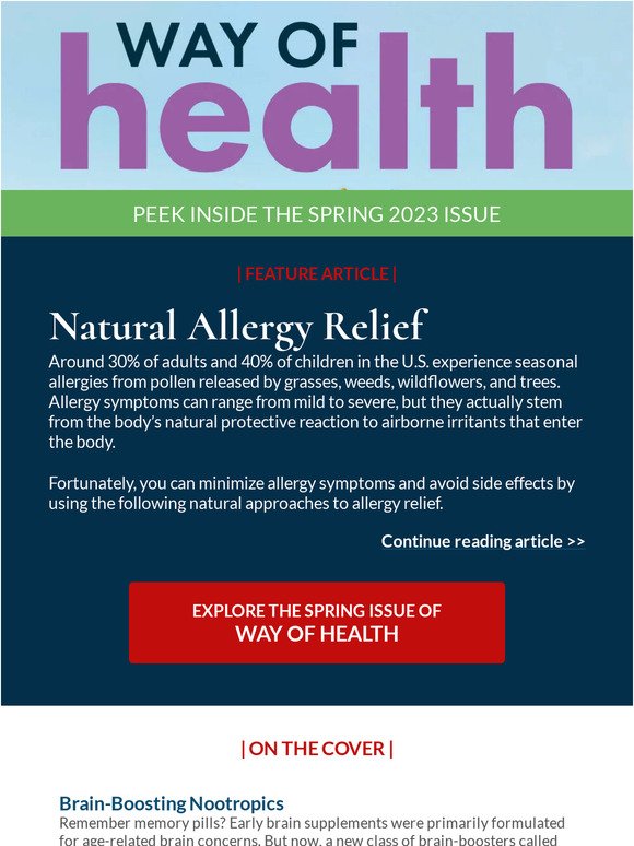 Let’s talk about Natural Allergy Relief