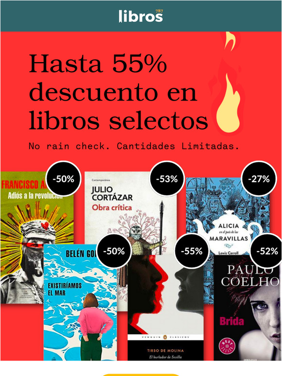 Hasta 55% descuento en libros selectos