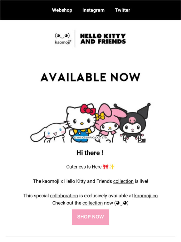 kaomoji x Hello Kitty and Friends – Kaomoji ® Official