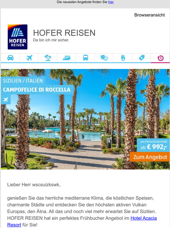 Hofer Reisen Die neuen Angebote sind da! Milled