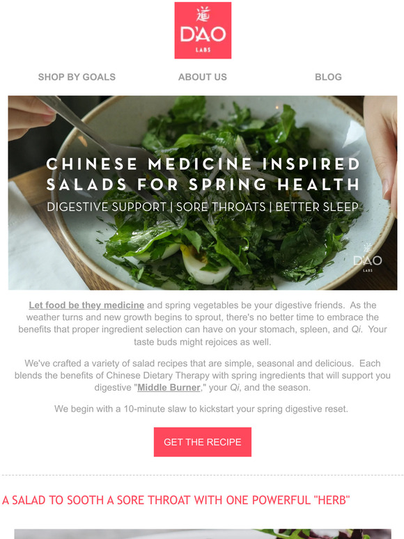 DAO Lab Spring Salads with Unique Health Benefits Milled