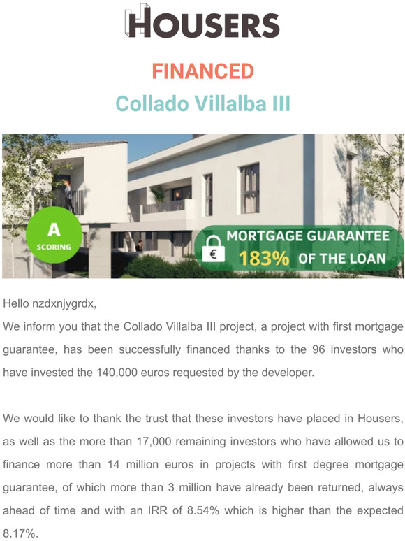 📈 Financed Collado Villalba III 📈