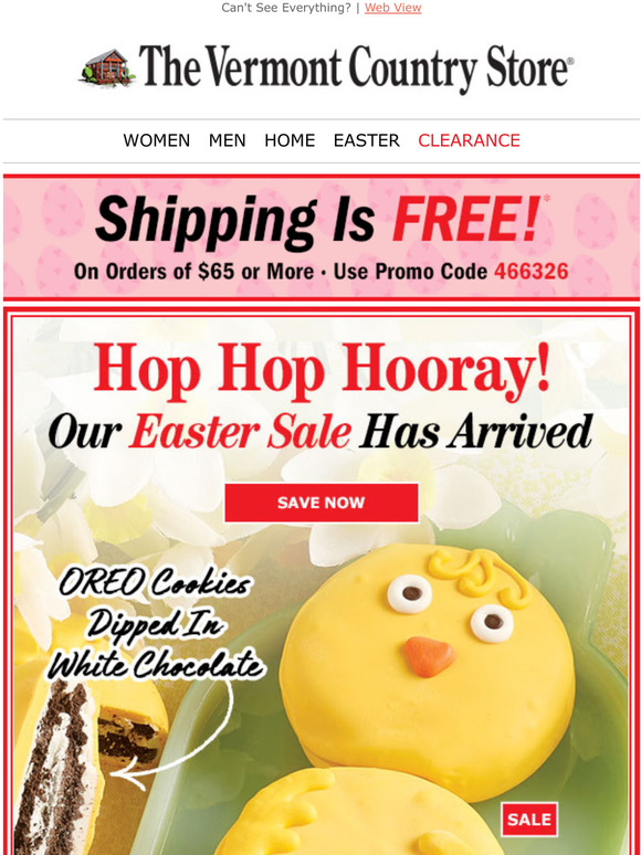 Free shipping | Our Easter sale begins!