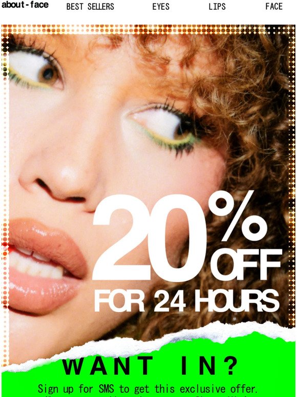 20% OFF FOR 24HRS