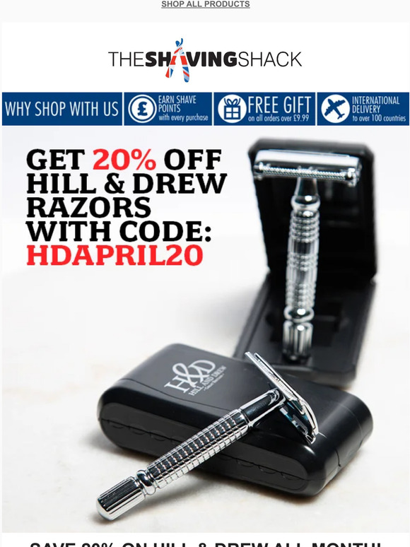 Save 20% on selected razors today! 🪒