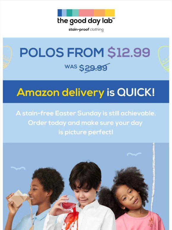 SALE! Polo from $12.99, was $29.99! 🐰