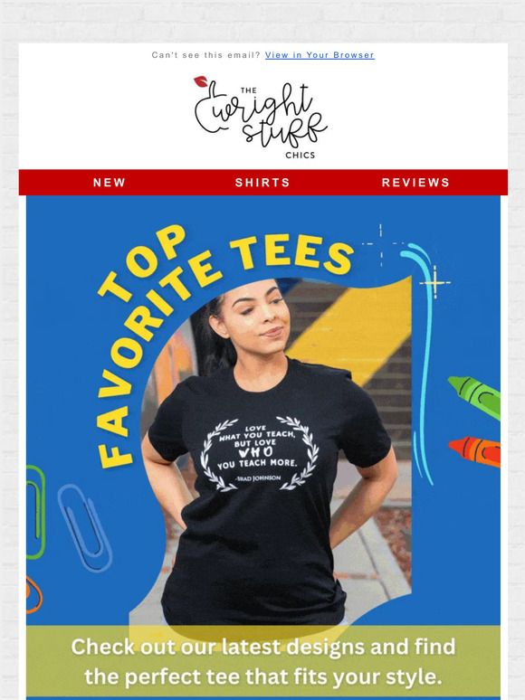 Our Favorite Teacher Tees of the Month are Here!