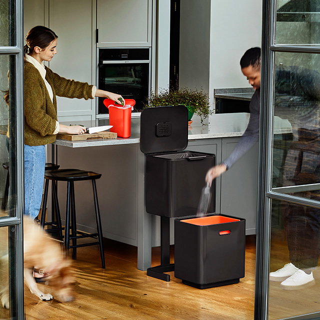 Totem Max 60L Waste & Recycling Bin - Black