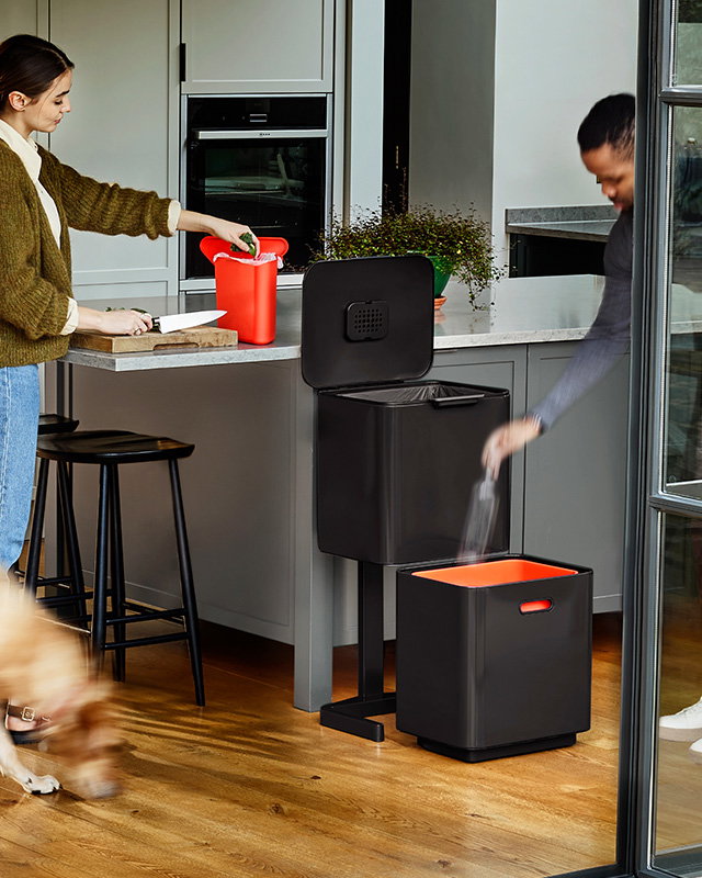 Totem Max 60L Waste & Recycling Bin - Black