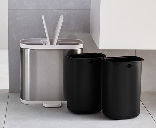 Split™ 6L Steel Waste & Recycling Bin
