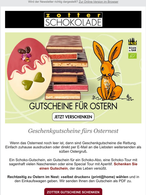 Last-Minute-Gutscheine zu Ostern 🐰