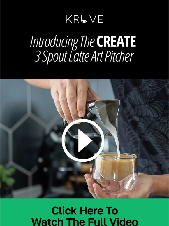 KRUVE CREATE - Three Spout Latte Art Pitcher