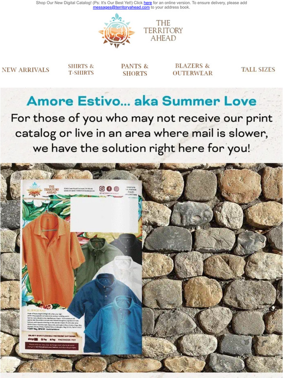 Territory Ahead Our latest catalog coming your way! Here's a sneak