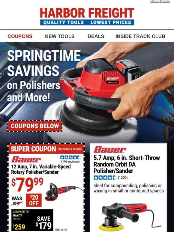 Harbor Freight Tools Make Your Car Shine with Spring Savings on