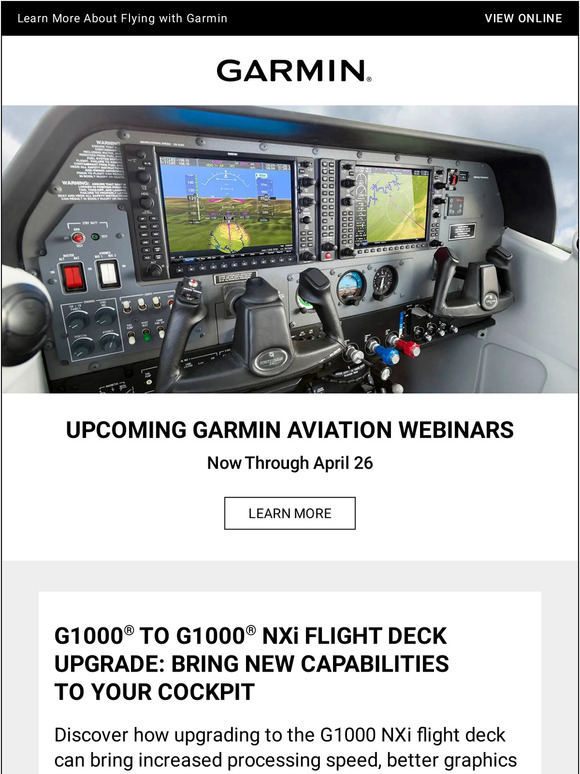 April Aviation Webinars: See What’s Coming