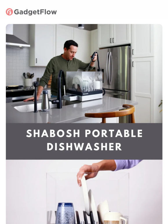 Gadget Flow This portable dishwasher cleans dishes in as few as 40