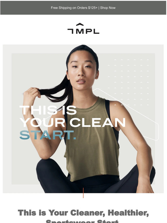 This is Your Clean Start In Sportswear.