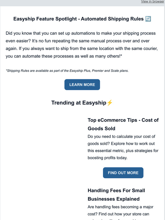 Save time with shipping automations + top eCommerce tips inside!
