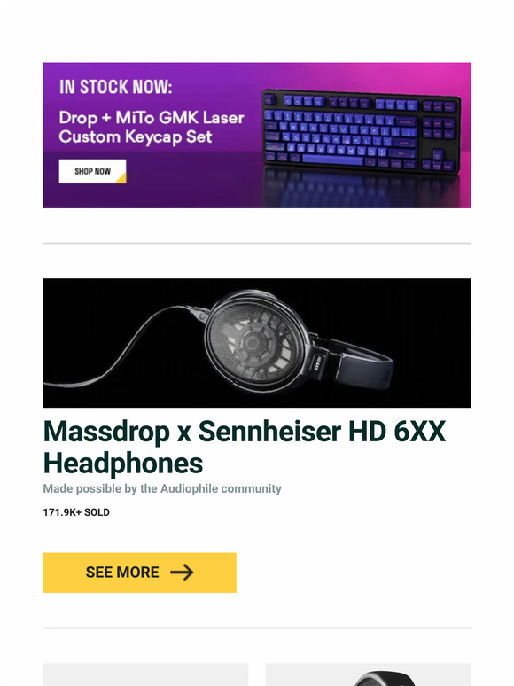 Massdrop Massdrop X Sennheiser Hd Xx Headphones Moondrop Stellaris