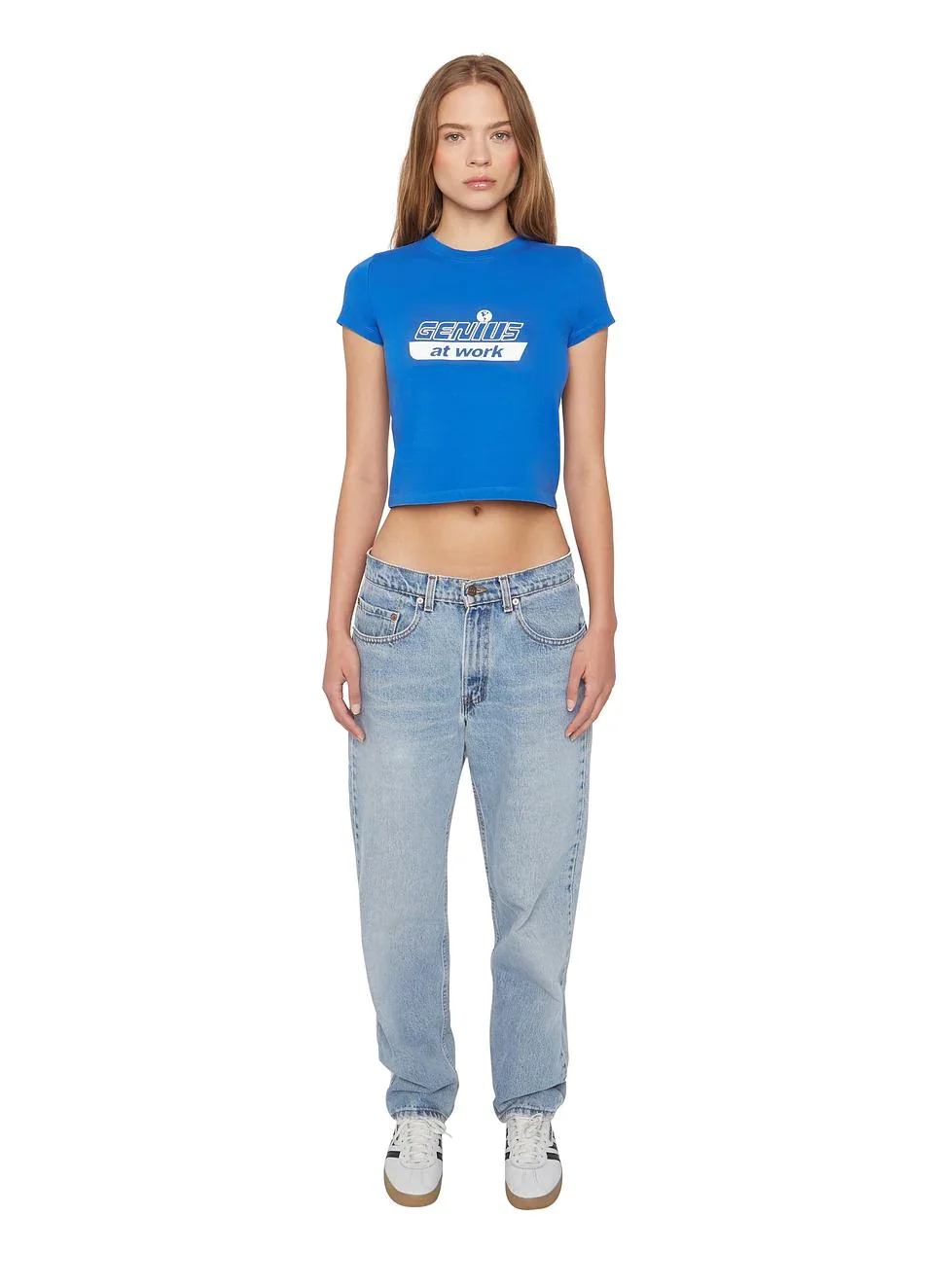 Guizio Women's Genius Printed T-Shirt - Blue - Size Xxs