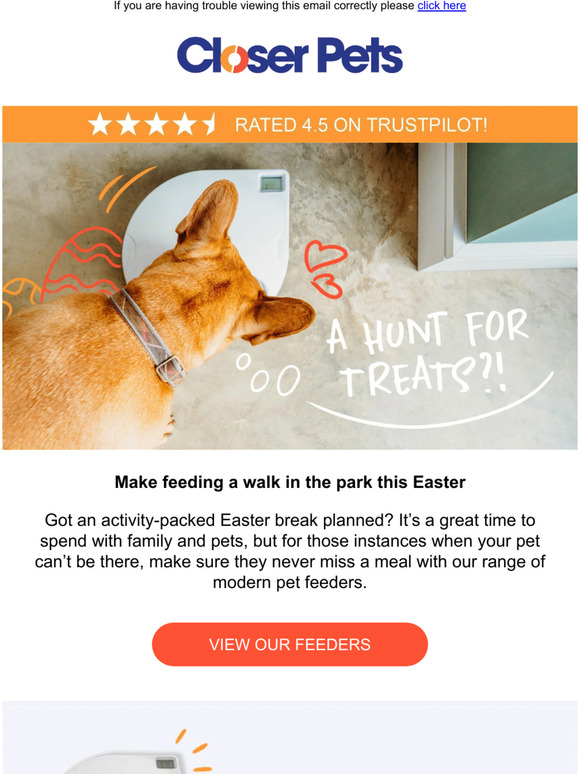 Pet lovers, make sure they don't miss a meal this Easter