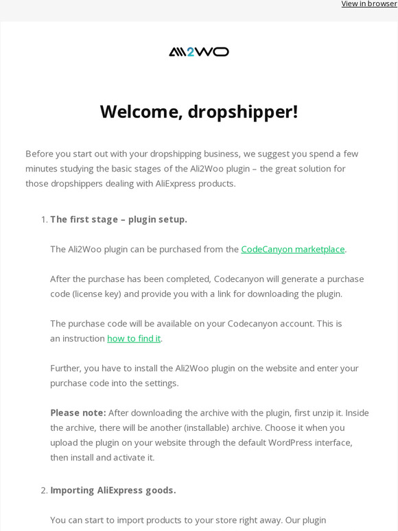 Welcome, dropshipper! 😎