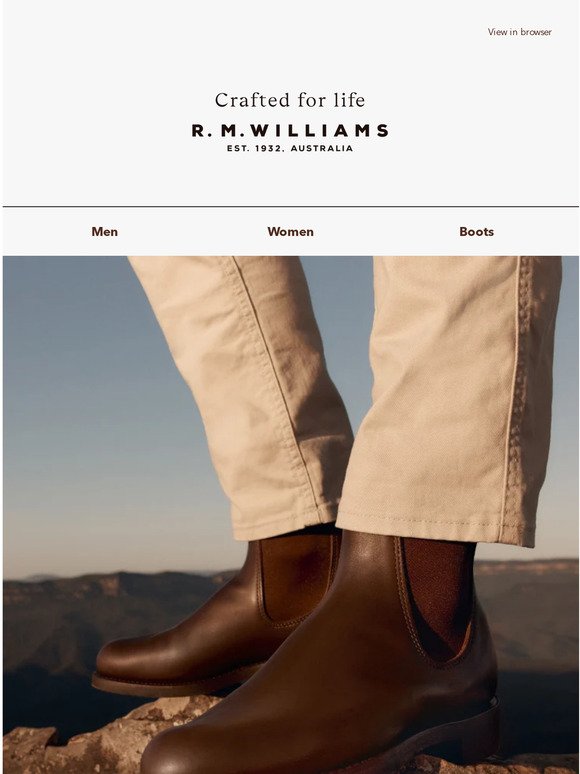 R.M Williams Boots in Caramel Leather