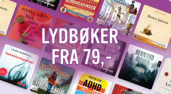 Lydbøker fra 79 kr