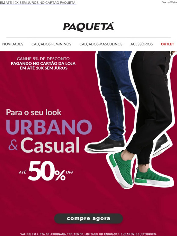 ﻿👉 Para o seu look Urbano e Casual!
