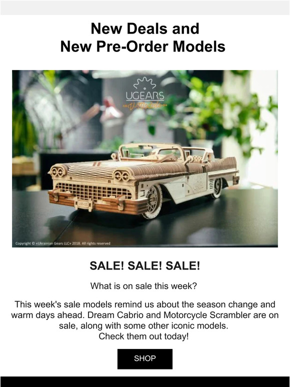 Just in time for spring - sale!