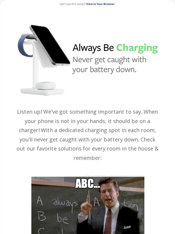 ABC...Always👏 Be👏 Charging👏