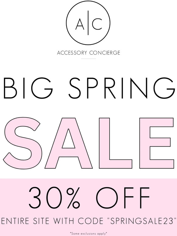 BIG SPRING SALE